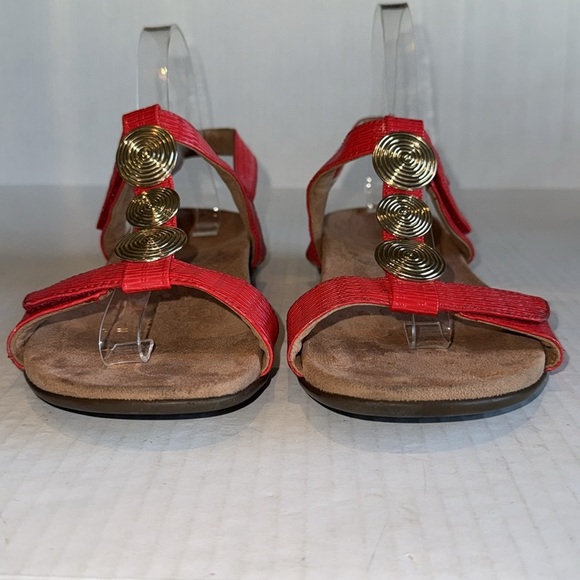 Vionic Farra Red Double Strap Sandals - Picture 9 of 12
